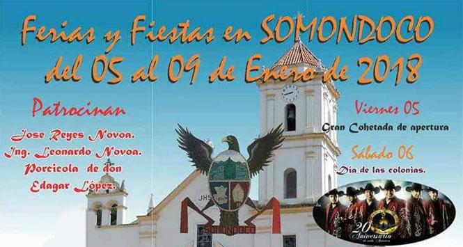 Ferias y Fiestas 2018 en Somondoco, Boyacá