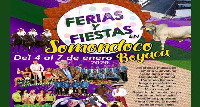 Ferias y Fiestas 2020 en Somondoco, Boyacá