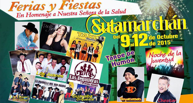 Ferias y Fiestas 2015 en Sutamarchán, Boyacá