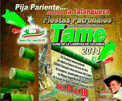Fiestas Patronales 2014 en Tame, Arauca