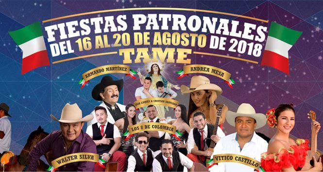 Fiestas Patronales 2018 en Tame, Arauca
