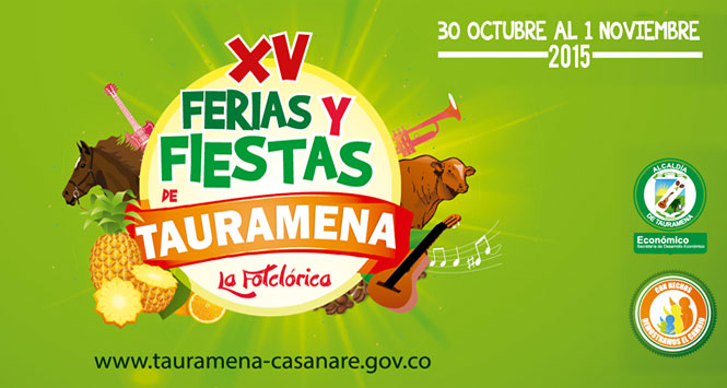 Programación Ferias y Fiestas 2015 en Tauramena, Casanare