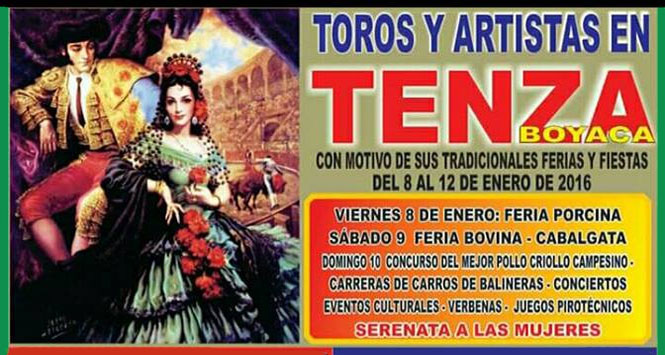 Ferias y Fiestas 2016 en Tenza, Boyacá