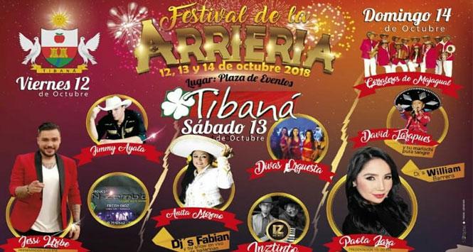 Festival de la Arriería 2018 en Tibaná, Boyacá