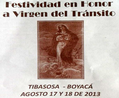 Festividad de la Virgen del Tránsito en Tibasosa, Boyacá