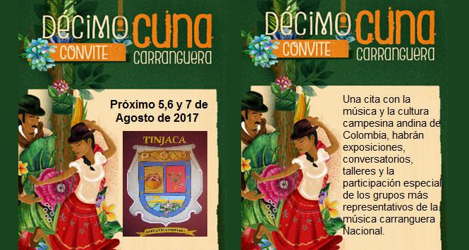 Convite Cuna Carranguera 2017 en Tinjacá, Boyacá