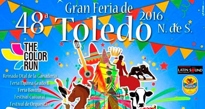 Programación Ferias y Fiestas 2016 en Toledo, Norte de Santander