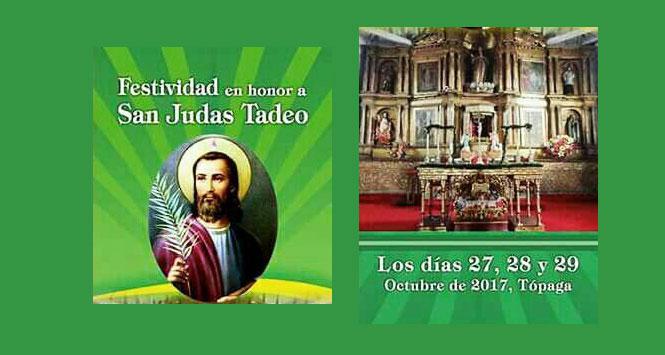 Festividad San Judas Tadeo 2017 en Tópaga, Boyacá