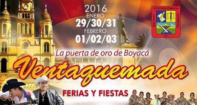 Ferias y Fiestas 2016 en Ventaquemada, Boyacá