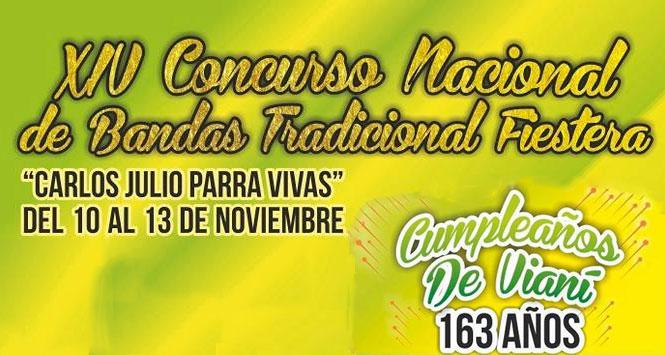 Concurso Nacional de Bandas Tradicional Fiestera 2016 en Vianí, Cundinamarca