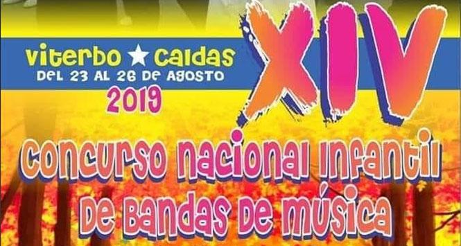Concurso Nacional Infantil de Bandas de Música 2019 en Viterbo, Caldas