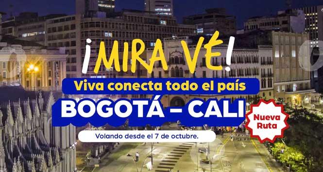 VivaAir comienza a operar la ruta Bogotá - Cali