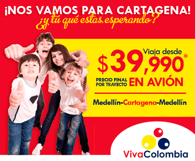 VivaColombia te lleva a Cartagena al mejor precio