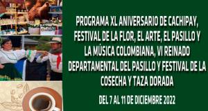 Ferias y Fiestas decembrinas 2022 en Cachipay, Cundinamarca