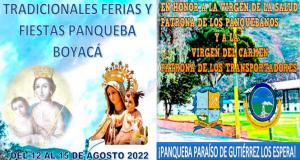 Ferias y Fiestas 2022 en Panqueba, Boyacá