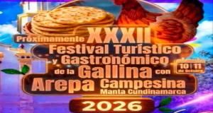 Festival Turístico y Gastronómico de la Gallina con Arepa Campesina 2026 en Manta, Cundinamarca