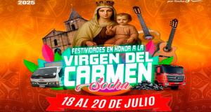 Festividades en Honor a la Virgen del Carmen 2025 en Socha, Boyacá